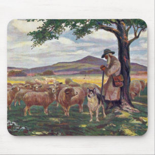 Schafe hüten mousepad