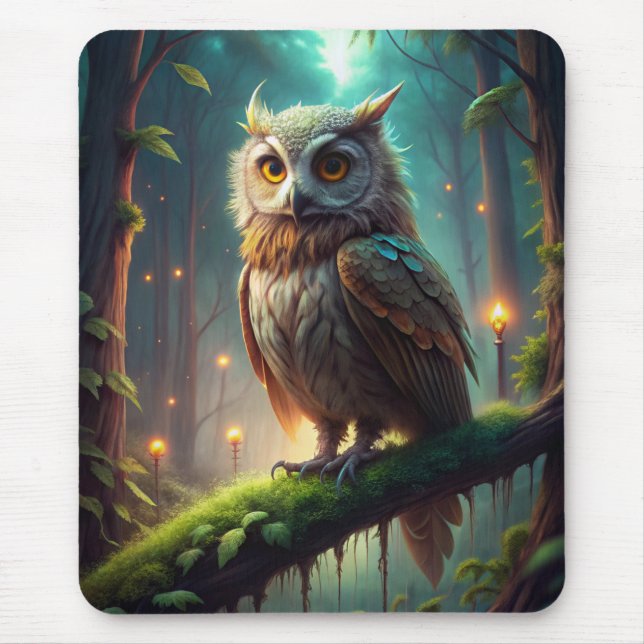 Schafe im Wald Mousepad (Vorne)