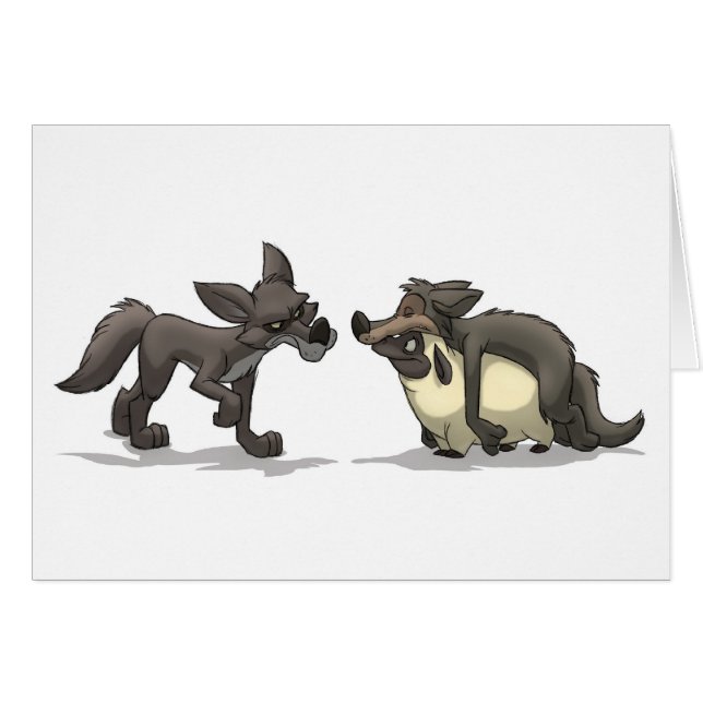"Schafe in der Kleidung des Wolfs" Karte (freier (Vorderseite (Horizontal))