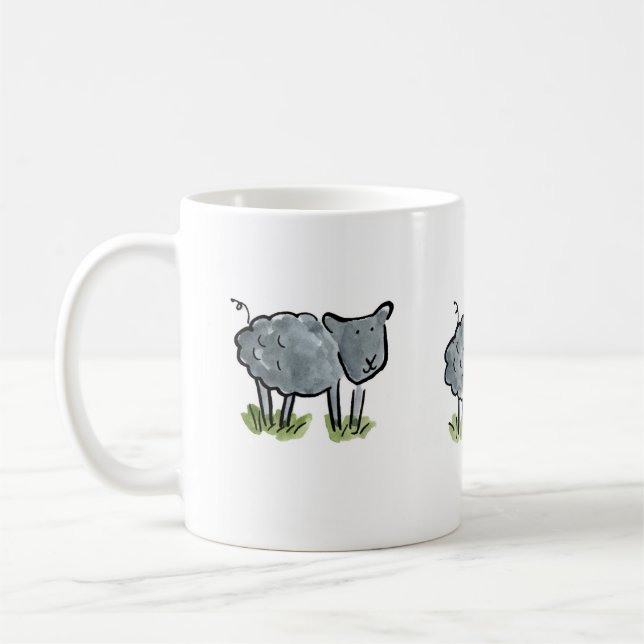 Schafe Kaffeetasse (Links)