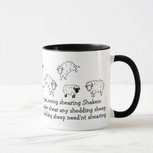 Schafe, Lamm scherender Tasse