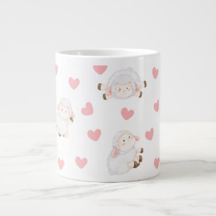 Schafe Liebe Jumbo-Tasse
