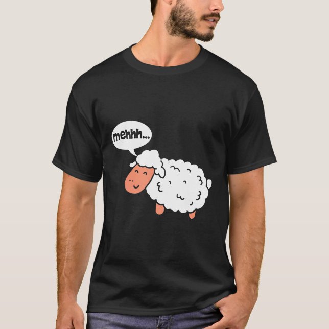 Schafe Mehhh Animal Lover Bauer Funny T-Shirt UAsA (Vorderseite)