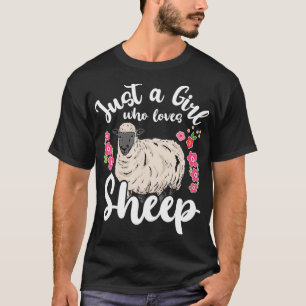 Schafe nur ein Mädchen, das Schafe Liebe T-Shirt