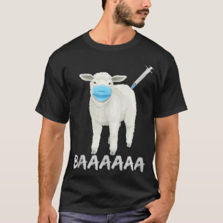 Schafe oder Schafskopf Anti-Impfstoff und Maske  T-Shirt