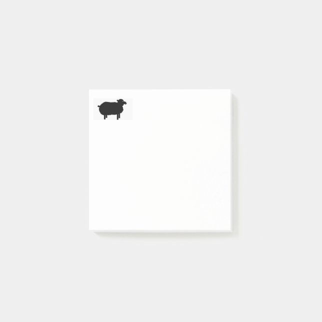 Schafe Post-it Klebezettel (Vorderseite)