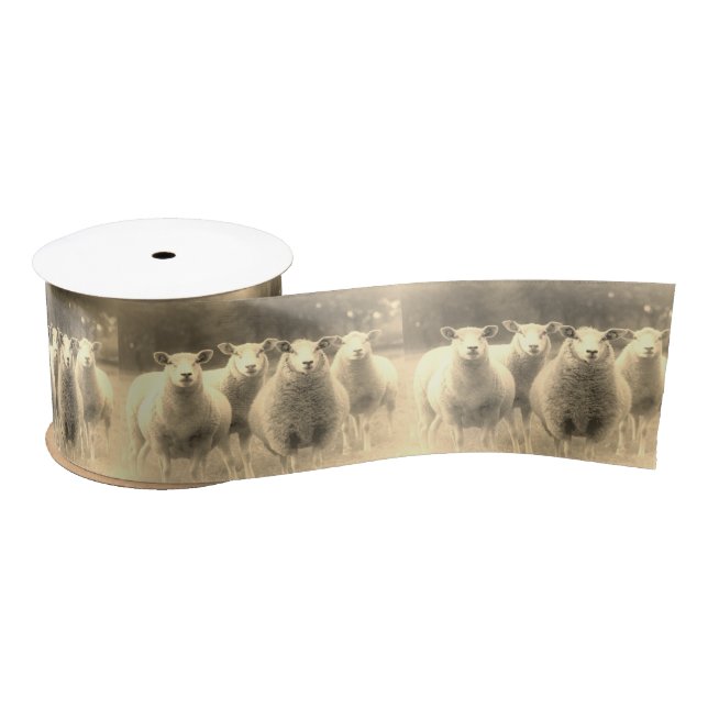 Schafe Satinband (Spule)