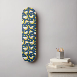 Schafe, schlafende Schafe, Mond, Sterne Skateboard