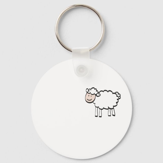 Schafe Schlüsselanhänger (Vorderseite)