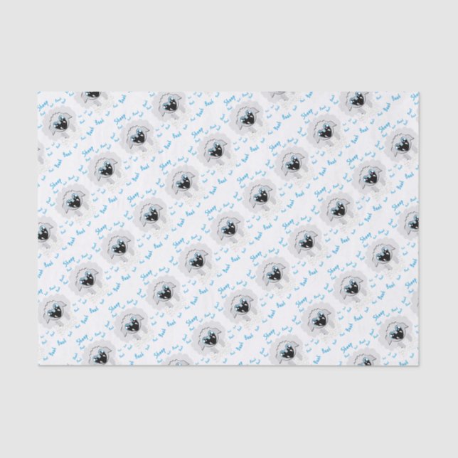 Schafe Seidenpapier (Vorderseite)