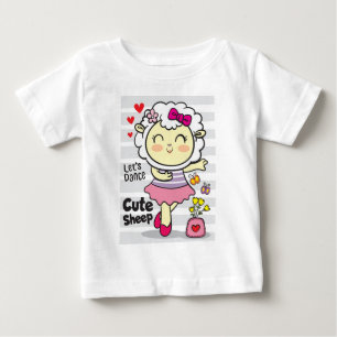 Schafe tanzen baby t-shirt