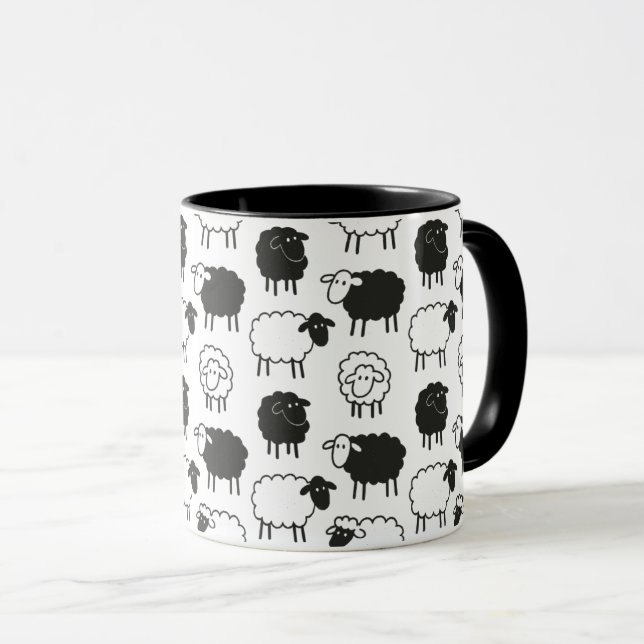 Schafe Tasse (VorderseiteRechts)