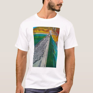 Schafe über großartiger Coulee Verdammung T-Shirt