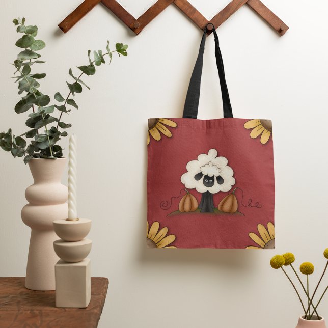 Schafe und Blume Tasche (Von Creator hochgeladen)