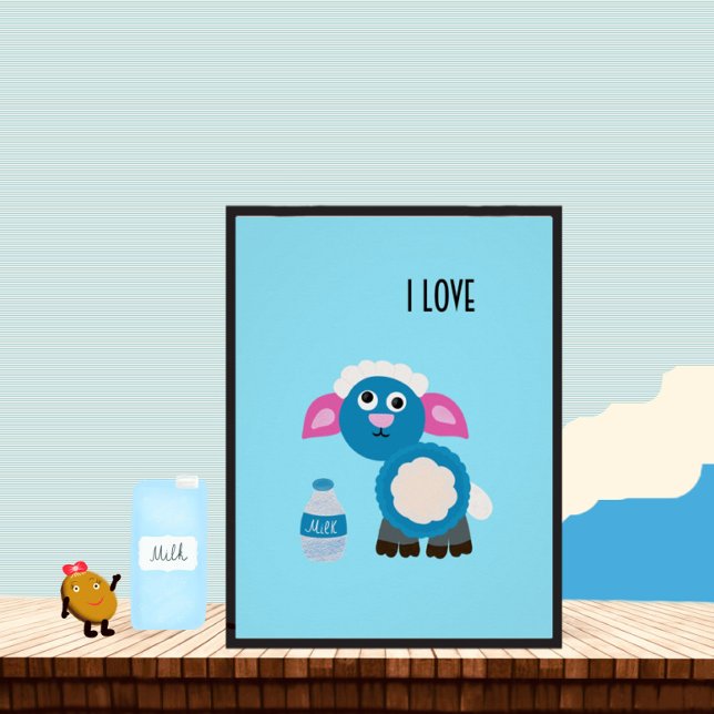 Schafe und Milch Poster (Von Creator hochgeladen)