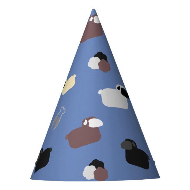 Schafe und Schafe Partyhütchen (Vorderseite)