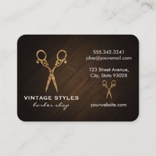 Schafe   Verziert / Gold Visitenkarte