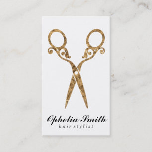 Schafe   Verziert / Gold Visitenkarte