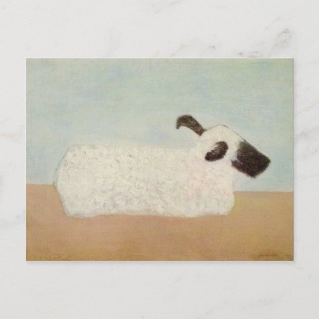 Schafe (von Milton Avery) Postkarte (Vorderseite)