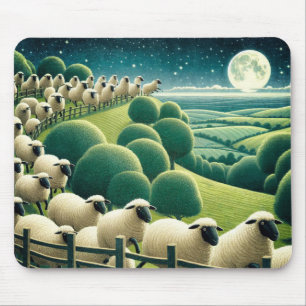 Schafe zählen mousepad