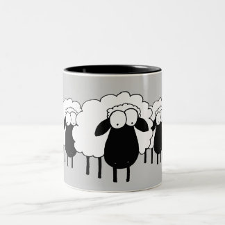 Schafe Zweifarbige Tasse