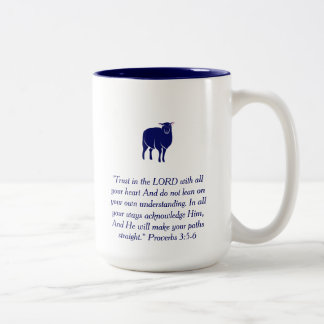 SchafeGlaube, zweifarbige Kaffee-Tasse Zweifarbige Tasse