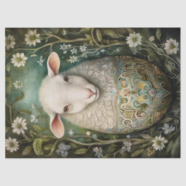 Schafeier Seidenpapier (Vorderseite)