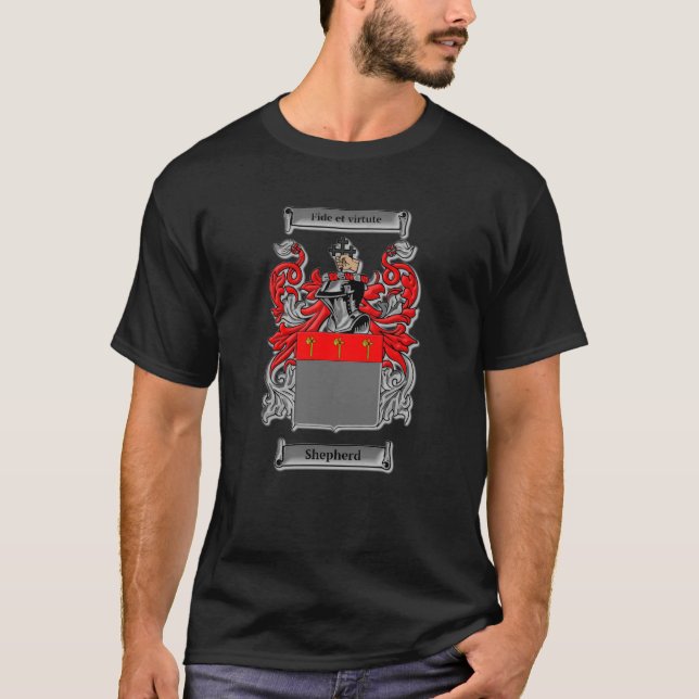 Schäfer-Familienwappen-Wappen T-Shirt (Vorderseite)