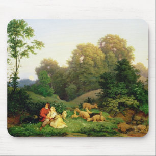 Schäfer und Shepherdess in einer deutschen Mousepad