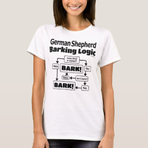 Schäferhund-Abstreifenlogik T-Shirt