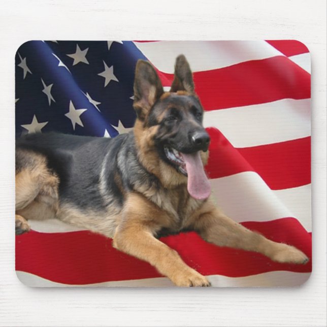 Schäferhund alles amerikanische Mousepad (Vorne)