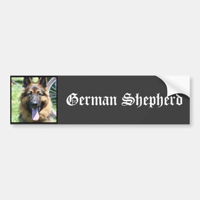 Schäferhund Autoaufkleber (Vorne)