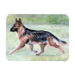 Schäferhund-beweglicher Hundekunst-Magnet Magnet