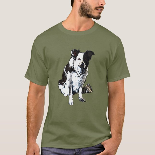 Schäferhund, Border-Collie T-Shirt (Vorderseite)