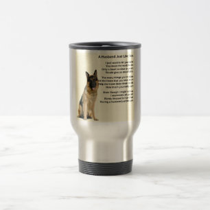 Schäferhund-Ehemann-Gedicht Reisebecher