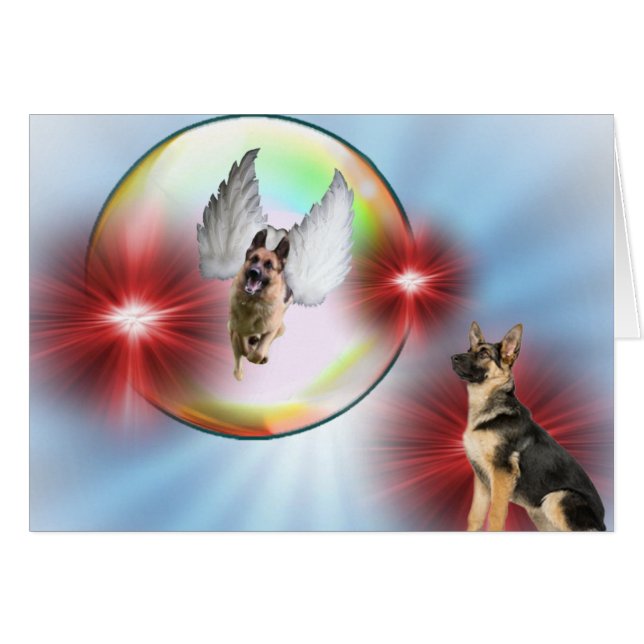 Schäferhund-Engels-Fliegen (Vorderseite (Horizontal))