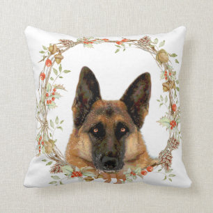Schäferhund-Feiertags-Wurfs-Kissen Kissen