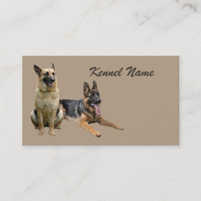 Schäferhund-Freund-Visitenkarte Visitenkarte (Vorderseite)