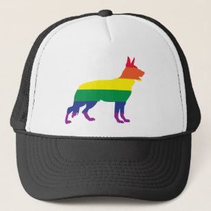 Schäferhund-Gay Pride Truckerkappe