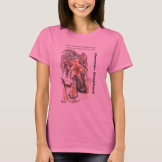 Schäferhund "gefühlvoll " T-Shirt