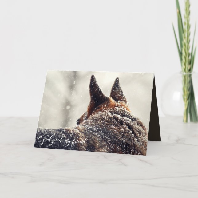 Schäferhund-Haustier-Verlust-Beileid Karte (Vorderseite)