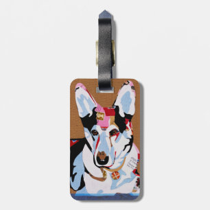 Schäferhund-Hund Gepäckanhänger