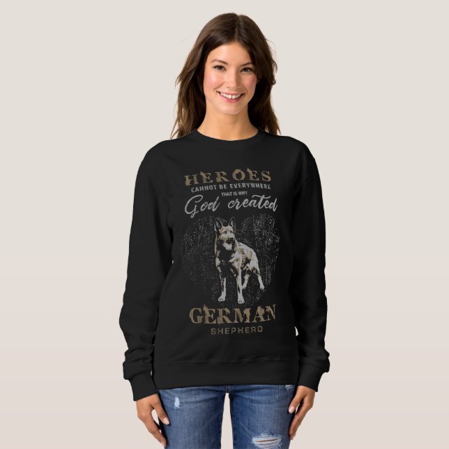 Schäferhund-Hund - GSD Sweatshirt (Vorne ganz)