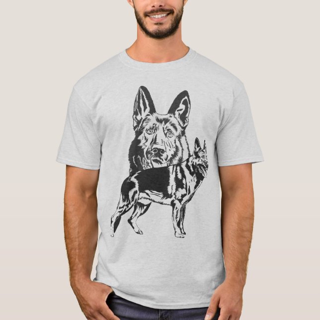 Schäferhund-Hund - GSD T-Shirt (Vorderseite)