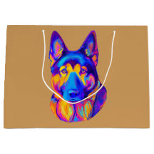 Schäferhund-Hund in den Farben