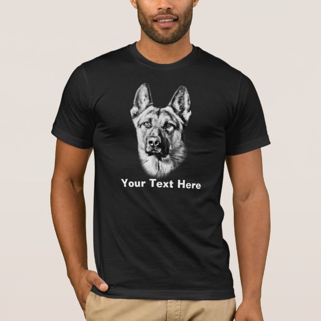 Schäferhund-Hund T-Shirt (Vorderseite)