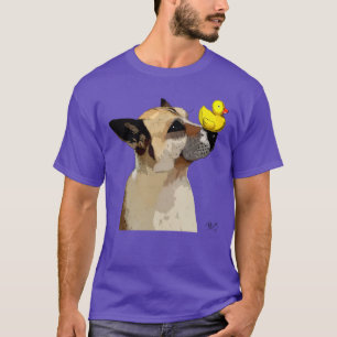 Schäferhund-Hund und Ente T-Shirt