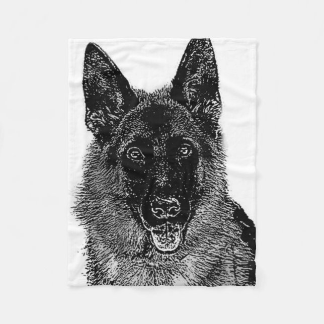 Schäferhund-HundeFleecedecke Fleecedecke (Vorderseite)