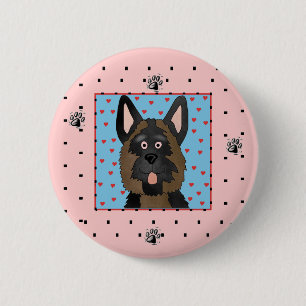 Schäferhund-Hundet-shirts und -geschenke Button
