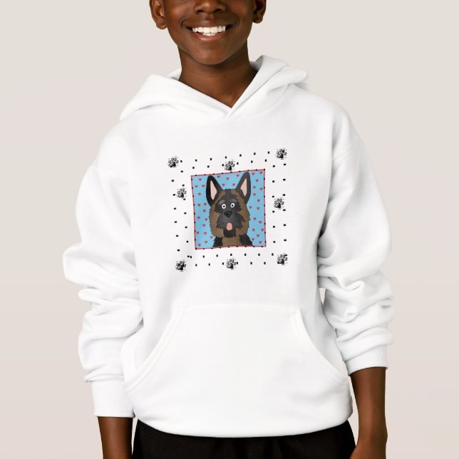 Schäferhund-Hundet-shirts und -geschenke Hoodie (Vorderseite)